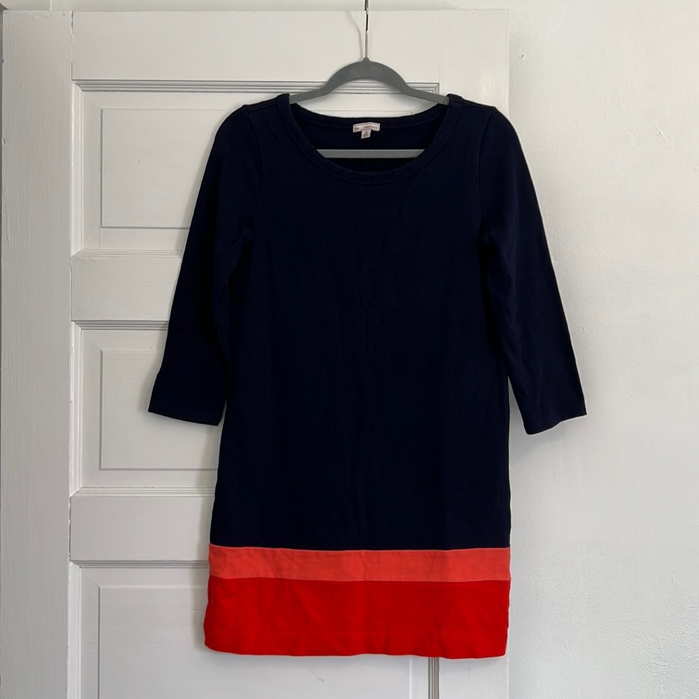Gap Shift Dress Navy and Coral